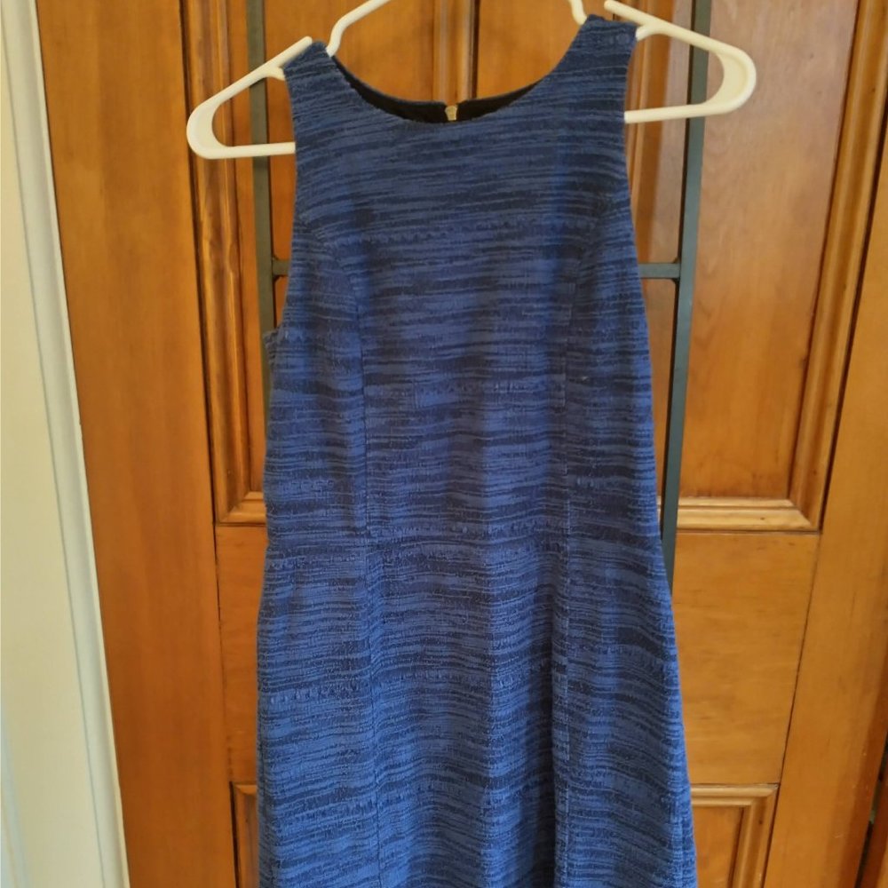 Loft work dress for women blue and black